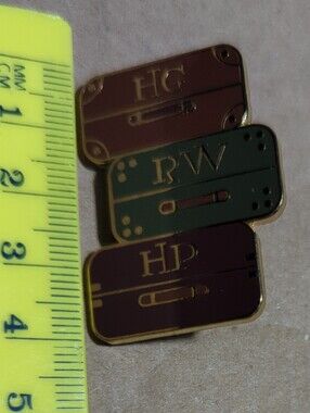 Personalized Initial Enamel Lapel Pin Fantasy Harry Potter Nimbus Designs